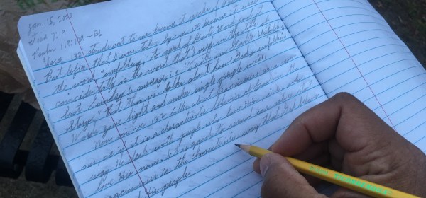 I wrote this Thought For the Day after an early morning job in the park.